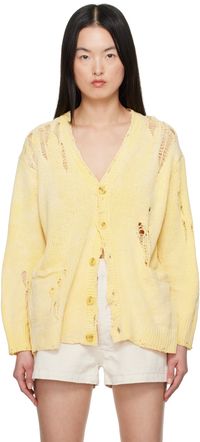 R13 Cardigan boyfriend jaune