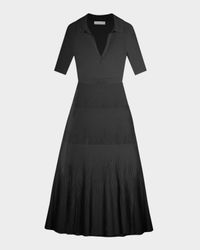 Pati Short-Sleeve Polo Midi Dress