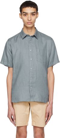 Vince Blue Patch Pocket Shirt