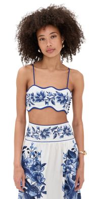 FARM Rio Summer Fruit Scarf Top Off White M