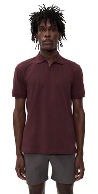 Orlebar Brown Bruno Short Sleeve Pique Polo Damson S