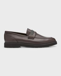 Leather Monili Penny Loafers