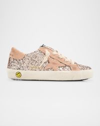 Superstar Mixed Leather Low-Top Sneakers, Baby/Toddlers