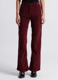 Soi Paris - Pantalon droit taille haute en coton mélangé - Taille 42 - Violet