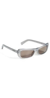Jacquemus Capri Sunglasses Metallic Grey/Matte Black/Grey One Size