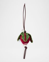 Hand-Crocheted Radish Bag Charm