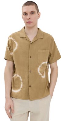 Rhythm Tie Dye Short Sleeve Shirt Cedar L