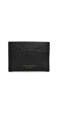 Tory Burch Romy Flat Card Case Black One Size