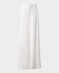 Florence Pleated Linen Wide-Leg Pants