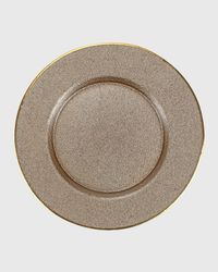 Metallic Glass Fawn Service Plate