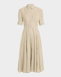 Aiden Stripe Poplin A-Line Dress