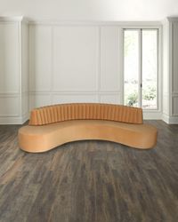 Kayla Velvet Sofa, 135"