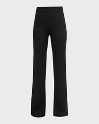 Black Cady Straight-Leg Pants