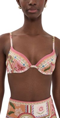 Agua Bendita Fiore Candelaria Underwire Bikini Top Multicolor L