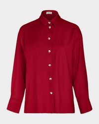 Robyn Long-Sleeve Wool Shirt
