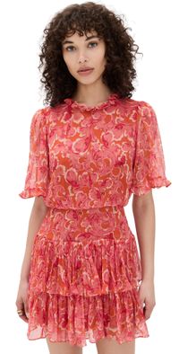 SALONI Ava D Dress Traceri Rouge 4