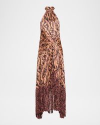 Teresa Charming Paisley Fringe Maxi Dress