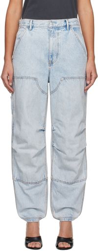 Alexander Wang Blue Double Front Jeans