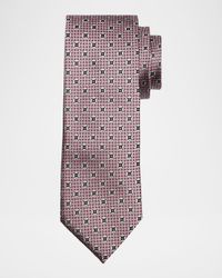 Men's Woven Medallion Silk Tie