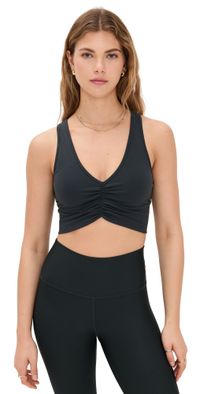 Alo Yoga Wild Thing Bra Charcoal Green XS