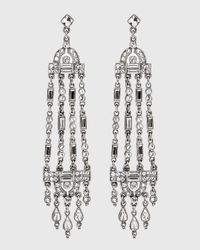 Multi-Strand Crystal Drop Earrings