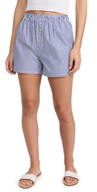 DONNI. The Stripe Pop Boxers Navy Stripe XS