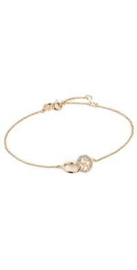 Tory Burch Icon Pavé Interlocking Chain Bracelet Tory Gold/Crystal One Size