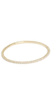 SHASHI Diamond Tennis Bangle Gold One Size