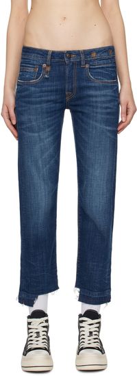 R13 Indigo Boy Straight Jeans
