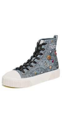 Marc Jacobs The Trinket Charm High Top Sneakers Medium Wash Multi 40