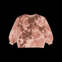 The New Society - Sweat ample col rond en coton imprimé - Taille 8A - Marron