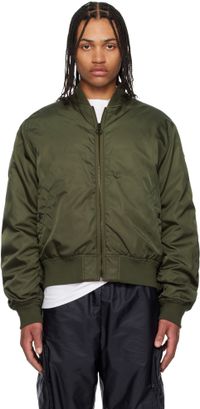 Moncler Genius Mercedes-Benz by NIGO Khaki & Orange Neper Down Bomber Jacket