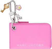 Marc Jacobs Pink 'The Top Zip Charm Wallet' Coin Pouch