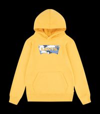 Levi's Kids - Sweat à capuche sérigraphié en coton mélangé - Taille 12A - Orange