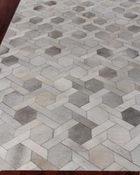 Dara Hand-Stitched Hairhide Rug, 5' x 8'