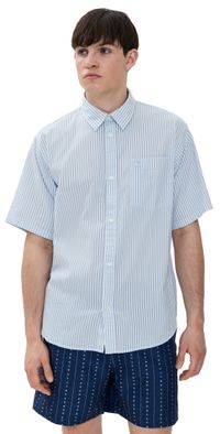 Carhartt WIP Phelps Shirt Phelps Stripe/Bluebird M