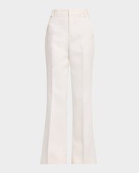 Mid-Rise Flare Trousers