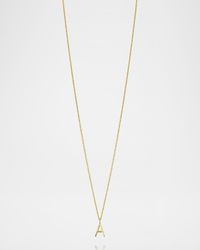Mini Amelia 14K Gold Initial Pendant Necklace