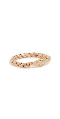 Zoe Chicco 14k Gold Snake Medium Box Chain Soft Ring Gold 7