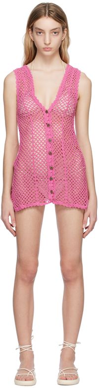 Akoia SSENSE Exclusive Pink Jala Minidress