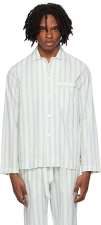 Tekla Off-White Long Sleeve Pyjama Shirt