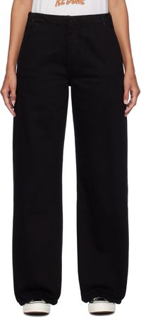 Re/Done Black Loose Trouser Jeans