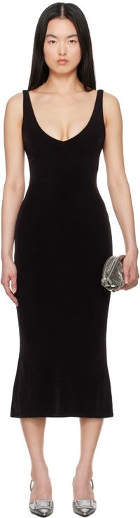 Mirror Palais Robe midi Iman Supermodel noire