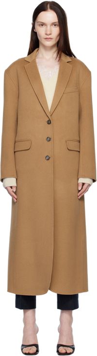 ANINE BING Manteau Quinn brun clair