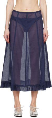 Paloma Wool Navy Andolini Maxi Skirt