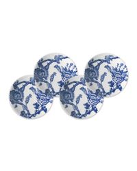 Arcadia Blue Canape Plates, Set of 4