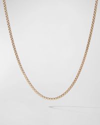 Men's Box Chain Necklace in 18K Gold, 2.7mm, 20"L