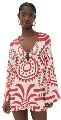 Seven Wonders Calli Mini Dress Red Multi L