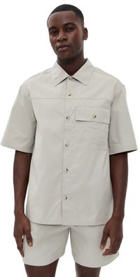 Maison Kitsuné Short Sleeve Overshirt Truffle L