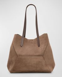 BC Duo Small Geometric Suede Tote Bag